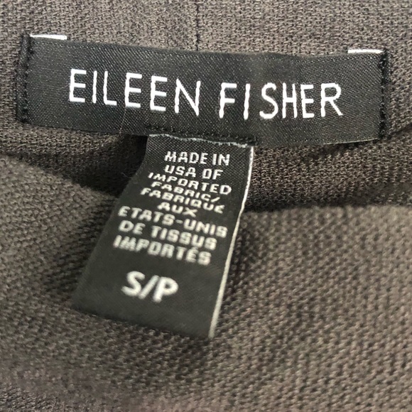 Eileen Fisher Gray Knit Elastic Waist Pants | S - Picture 3 of 7